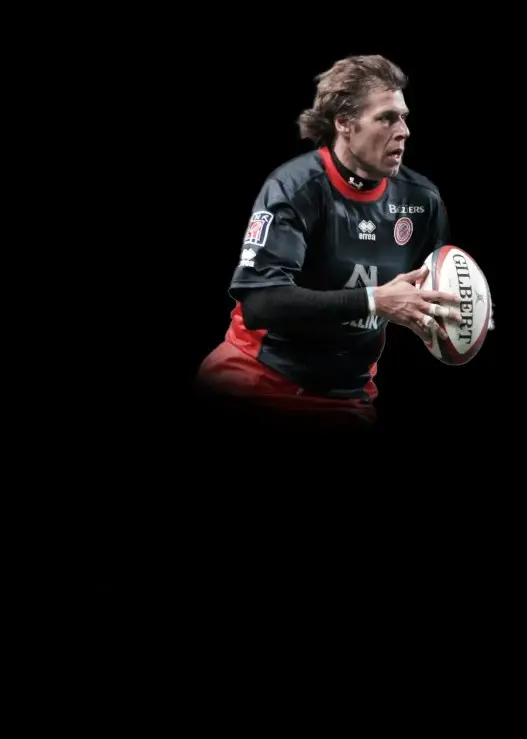 Diego Giannantonio jugando al rugby