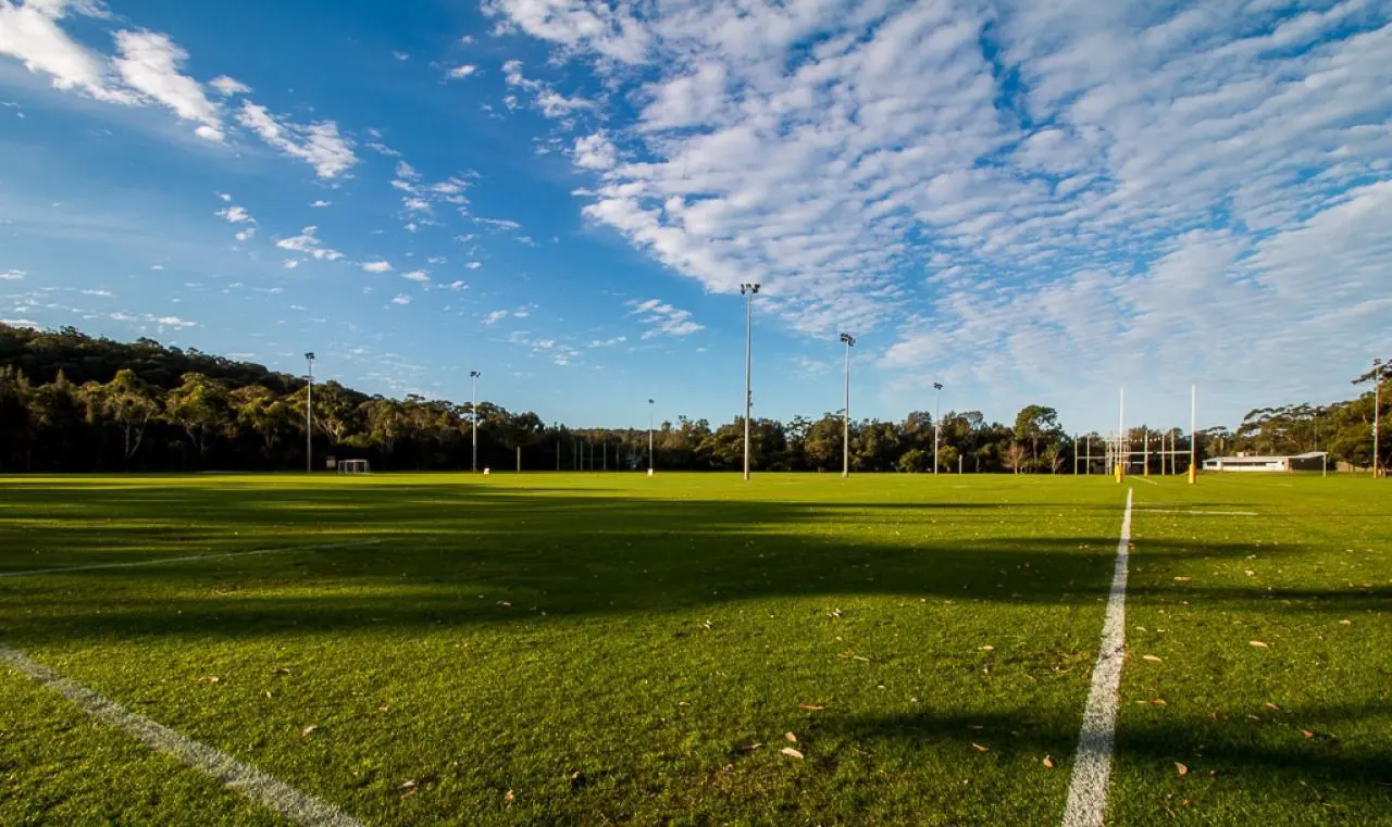 Cancha de rugby con hache
