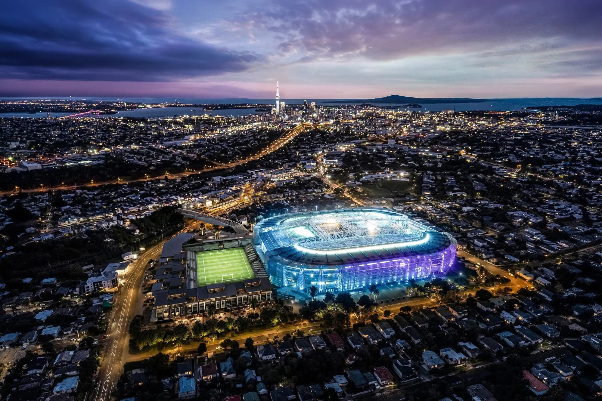 Eden Park, el estadio de los All Blacks en Auckland